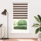 Preview: Doppelrollo Braun 95x230 cm Stoffbreite 90,9 cm Polyester