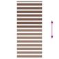 Preview: Doppelrollo Braun 95x230 cm Stoffbreite 90,9 cm Polyester