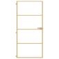 Preview: Innentür Schlank Golden 93x201,5 cm Hartglas und Aluminium