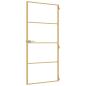 Preview: Innentür Schlank Golden 93x201,5 cm Hartglas und Aluminium