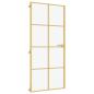 Preview: Innentür Schlank Golden 93x201,5 cm Hartglas und Aluminium