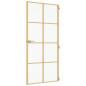 Preview: Innentür Schlank Golden 93x201,5 cm Hartglas und Aluminium