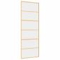 Preview: Schiebetür Golden 76x205 cm ESG-Klarglas und Aluminium
