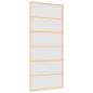 Preview: Schiebetür Golden 90x205 cm Matt ESG-Glas und Aluminium