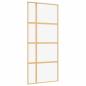 Preview: Schiebetür Golden 90x205 cm ESG-Klarglas und Aluminium