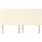 Preview: Kopfteil Creme 160x5x118/128 cm Kunstleder