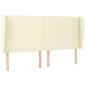 Preview: Kopfteil mit Ohren Creme 163x23x118/128 cm Kunstleder