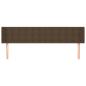 Preview: Kopfteil mit Ohren Dunkelbraun 163x16x78/88 cm Stoff