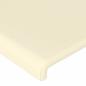 Preview: LED Kopfteil Creme 163x16x118/128 cm Kunstleder
