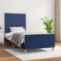 Preview: ARDEBO.de - Bettgestell ohne Matratze Blau 80x200 cm Stoff