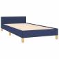 Preview: Bettgestell ohne Matratze Blau 80x200 cm Stoff