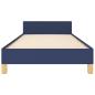Preview: Bettgestell ohne Matratze Blau 80x200 cm Stoff
