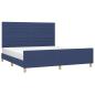 Preview: Bettgestell ohne Matratze Blau 160x200 cm Stoff