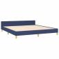 Preview: Bettgestell ohne Matratze Blau 160x200 cm Stoff