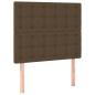 Preview: Boxspringbett mit Matratze Dunkelbraun 80x200 cm Stoff