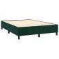 Preview: Boxspringbett mit Matratze Dunkelgrün 140x190 cm Samt