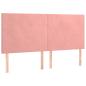 Preview: Boxspringbett mit Matratze Rosa 160x200 cm Samt