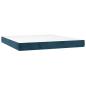 Preview: Boxspringbett mit Matratze & LED Dunkelblau 160x200 cm Samt