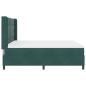 Preview: Boxspringbett mit Matratze Dunkelgrün 180 x 200 cm Samt