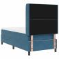 Preview: Boxspringbett mit Matratze mit LED Blau 80 x 200 cm Samt