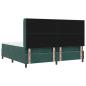 Preview: Boxspringbett mit Matratze mit LED Dunkelgrün 200 x 200 cm Samt