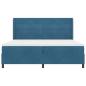 Preview: Boxspringbett mit Matratze mit LED Blau 200 x 200 cm Samt