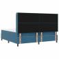 Preview: Boxspringbett mit Matratze mit LED Blau 200 x 200 cm Samt