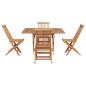 Preview: ARDEBO.de - Garten Essgruppe Braun Massivholz Teak