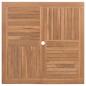 Preview: Garten Essgruppe Braun Massivholz Teak