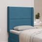Preview: ARDEBO.de - Kopfteil Ohr Blau 80 x 16 x 4 cm Samt