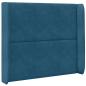 Preview: Kopfteil Ohr Blau 80 x 16 x 4 cm Samt
