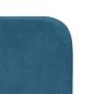 Preview: Kopfteil Ohr Blau 80 x 16 x 4 cm Samt