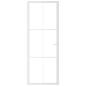 Preview: Innentür 76x201,5 cm Weiß ESG-Glas und Aluminium