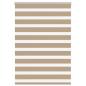 Preview: ARDEBO.de - Doppelrollo Sandbraun 115x150 cm Stoffbreite 110,9 cm Polyester