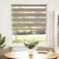 Preview: Doppelrollo Sandbraun 115x150 cm Stoffbreite 110,9 cm Polyester