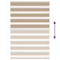 Preview: Doppelrollo Sandbraun 115x150 cm Stoffbreite 110,9 cm Polyester