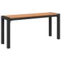 Preview: Gartenbank Braun 100 x 28 x 45 cm Stahl