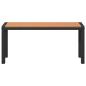Preview: Gartenbank Braun 100 x 28 x 45 cm Stahl
