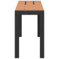Preview: Gartenbank Braun 100 x 28 x 45 cm Stahl
