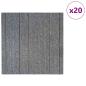 Preview: Teppichfliese Hellgrau mit Streifen 50 x 50 cm 20 stk.