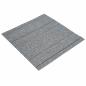 Preview: Teppichfliese Hellgrau mit Streifen 50 x 50 cm 36 stk.