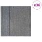 Preview: Teppichfliese Hellgrau mit Streifen 50 x 50 cm 36 stk.