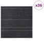 Preview: Teppichfliese Dunkelgrau mit Streifen 50 x 50 cm 36 stk.