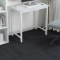 Preview: Teppichfliese Dunkelgrau mit Streifen 50 x 50 cm 36 stk.