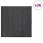 Preview: Teppichfliese Mittelgrau mit Streifen 50 x 50 cm 36 stk.