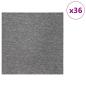 Preview: Teppichfliese Braun 50 x 50 cm 36 stk. PP und Bitumen