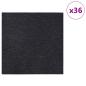 Preview: Teppichfliese Dunkelgrau 50 x 50 cm 36 stk. PP und Bitumen