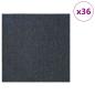 Preview: Teppichfliese Blaugrau 50 x 50 cm 36 stk. PP und Bitumen