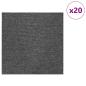 Preview: Teppichfliese Mittelgrau 50 x 50 cm 20 stk. PP und Bitumen