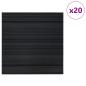 Preview: Teppichfliese Gestreift Hellgrau 50 x 50 cm 20 stk.
